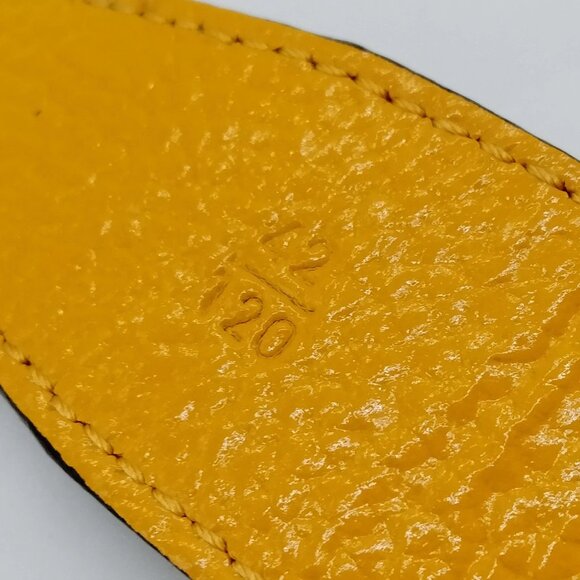 Authentic Ferragamo Belt Yellows Greens Leather mn296-121225 - Picture 9 of 9